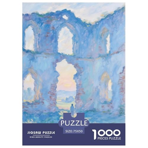 Ruinen. Blau. 1000-Teil-Puzzle Für Erwachsene. Puzzles 1000 Teilen. Erzieherische Spiele. Home-Dekoration. Puzzle 1000pcs (75x50cm) von junsuoxiao