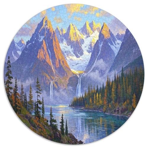 Schneebedeckter Berg. Gebietete Puzzles. Gehirnvergnügung Puzzle 1000 Teile Puzzle Für Erwachsene 1000pcs (67.5x67.5cm) von junsuoxiao