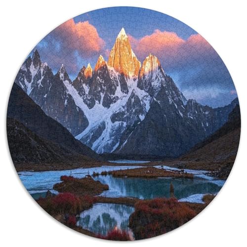 Schneebedeckter Berg. Gebietete Puzzles. Gehirnvergnügung Puzzle 1000 Teile Puzzle Für Erwachsene 1000pcs (67.5x67.5cm) von junsuoxiao