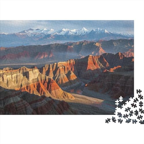 Sonnenaufgang Danxia Puzzles 1000-Stück Like Bildungsspielgeschenke Dekorationspuzzles Landschaft Poster Landscape 1000pcs (75x50cm) von junsuoxiao