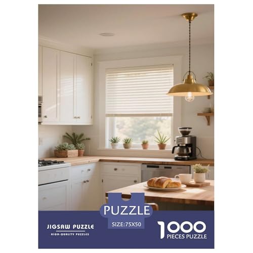 Sonnenbeschienene, sanfte Küche Puzzles Für 1000-Stück Like Bildungsspielgeschenke Dekorationspuzzles Poster Landschaft 1000pcs (75x50cm) von junsuoxiao