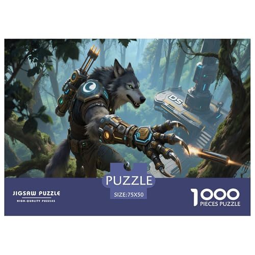 Spielinspirierte Drucke. Mythische-Kreaturen-Kunst. 1000-Teil-Puzzle Für Erwachsene. Puzzles 1000 Teilen. Erzieherische Spiele. Home-Dekoration. Puzzle 1000pcs (75x50cm) von junsuoxiao