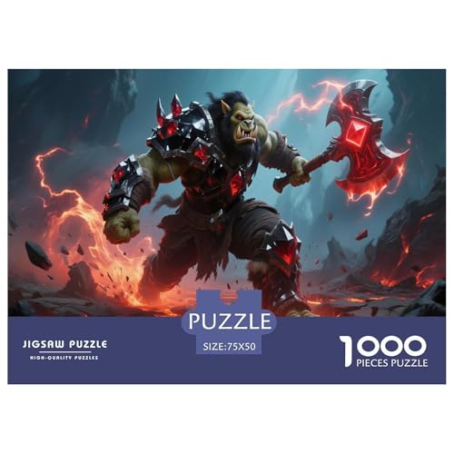 Spielinspirierte Drucke. Mythische-Kreaturen-Kunst. 1000-Teil-Puzzle Für Erwachsene. Puzzles 1000 Teilen. Erzieherische Spiele. Home-Dekoration. Puzzle 1000pcs (75x50cm) von junsuoxiao