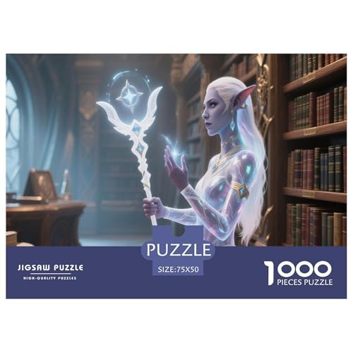 Spielinspirierte Drucke. Mythische-Kreaturen-Kunst. 1000-Teil-Puzzle Für Erwachsene. Puzzles 1000 Teilen. Erzieherische Spiele. Home-Dekoration. Puzzle 1000pcs (75x50cm) von junsuoxiao