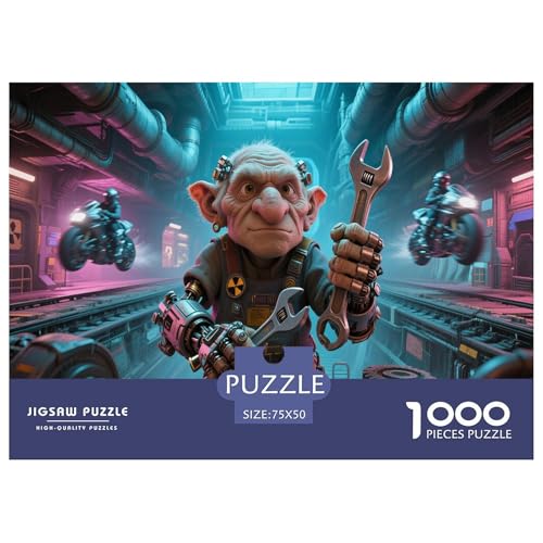 Spielinspirierte Drucke. Mythische-Kreaturen-Kunst. 1000-Teil-Puzzle Für Erwachsene. Puzzles 1000 Teilen. Erzieherische Spiele. Home-Dekoration. Puzzle 1000pcs (75x50cm) von junsuoxiao