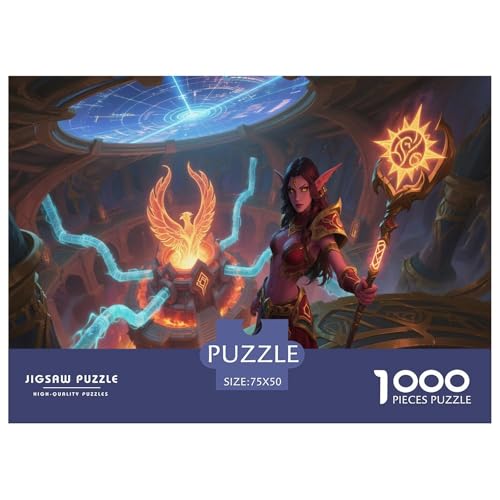 Spielinspirierte Drucke. Mythische-Kreaturen-Kunst. 1000-Teil-Puzzle Für Erwachsene. Puzzles 1000 Teilen. Erzieherische Spiele. Home-Dekoration. Puzzle 1000pcs (75x50cm) von junsuoxiao