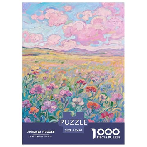 Vive Blumen. 1000-Teil-Puzzle Für Erwachsene. Puzzles 1000 Teilen. Erzieherische Spiele. Home-Dekoration. Puzzle 1000pcs (75x50cm) von junsuoxiao