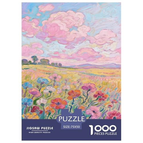 Vive Blumen. 1000-Teil-Puzzle Für Erwachsene. Puzzles 1000 Teilen. Erzieherische Spiele. Home-Dekoration. Puzzle 1000pcs (75x50cm) von junsuoxiao