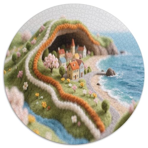 Wolliges Dorf. Gebietete Puzzles. Gehirnvergnügung Puzzle 1000 Teile Puzzle Für Erwachsene 1000pcs (67.5x67.5cm) von junsuoxiao
