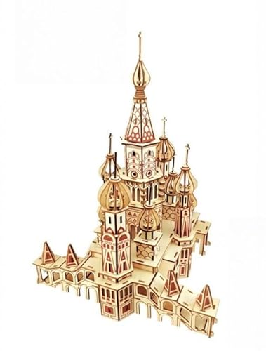 junweideyi 3D-Holzpuzzles für Erwachsene und Kinder zum Bauen – Ingenieur-DIY-Holzmodelle für Erwachsene zum Bauen (Sankt Petersburg) von junweideyi