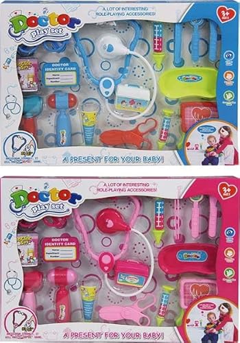 jupesa DIM00531 Spielen SET Spielset Zubehör Arzt Sortiment, bunt von jupesa
