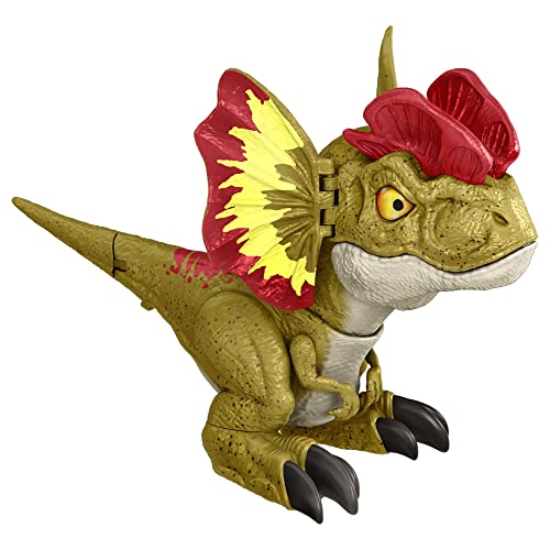 Jurassic World: Dominion Uncaged Rowdy Roars Dilophosaurus Interactive Electronic Dinosaur Figure with Motion Chomp & Sound Touch Response, Gift for Kids Ages 4 Years & Older von jurassic world toys
