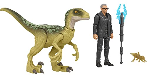 Jurassic World Human & Dino Pack Dr. Ian Malcolm & Velociraptor von Jurassic World