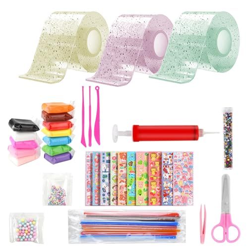 Nano Tape Bubbles Set,41 stück Doppelseitiges Klebeband Set, DIY Bubble Tape Nano Klebeband,Squishy Spielzeug Bastelset,Super Elastische Nano KlebebäNder FüR MäDchen, Jungen Nano Tape Bubbles Set,41 stück Doppelseitiges Klebeband Set, DIY Bubble Tape Nano Klebeband,Squishy Spielzeug Bastelset,Super Elastische Nano KlebebäNder FüR MäDchen, Jungen von juyishwu