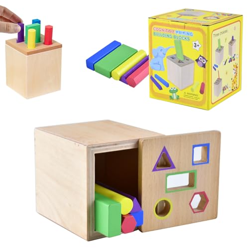 juyishwu Kinder Montessori Spielzeug Holz Farbe Form Sortierspielzeug, Geeignet für Kinder Von 12 Bis 36 Monaten PäDagogisches Lernen Sinnesspiel,Montessori Spielzeug,Steckspiel Holz juyishwu Kinder Montessori Spielzeug Holz Farbe Form Sortierspielzeug, Geeignet für Kinder Von 12 Bis 36 Monaten PäDagogisches Lernen Sinnesspiel,Montessori Spielzeug,Steckspiel Holz von juyishwu