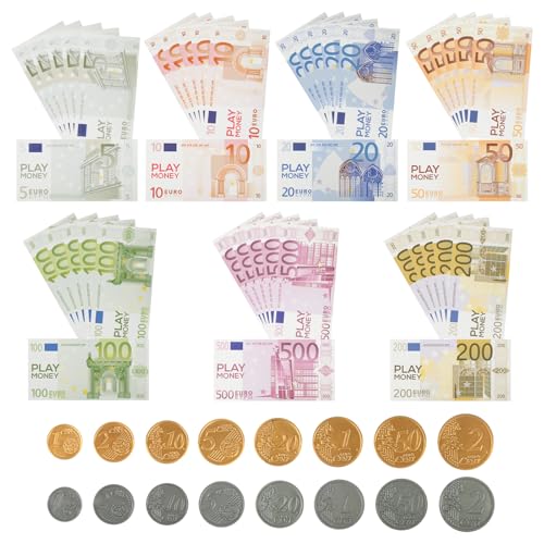 207 Stück Spielgeld Euro Scheine Falschgeld, Filmgeld Geldscheine, Fake Money, Spiel Geld,Kinder Geld, Fake Copy Dollar Money für Party Money Gun 207 Stück Spielgeld Euro Scheine Falschgeld, Filmgeld Geldscheine, Fake Money, Spiel Geld,Kinder Geld, Fake Copy Dollar Money für Party Money Gun von jwogngls