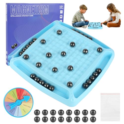 32 Stück Schachbrett Magnetisch, Tisch Magnetic Schachspiel Magnetisch mit Strafscheibe, Magnetic Schachspiel, Magnetic Chess Game, Multiplayer-Ostergeschenke für Kinder und Freunde von jwogngls