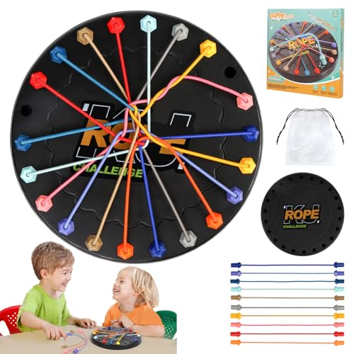Brainy Knots Rope Untangling, Knot Logic Spiel, Interaktiver Twisted Seil Puzzlespiel, Rope Challenge Spiel für Kinder ab 3 Jahren und Erwachsene Brainy Knots Rope Untangling, Knot Logic Spiel, Interaktiver Twisted Seil Puzzlespiel, Rope Challenge Spiel für Kinder ab 3 Jahren und Erwachsene von jwogngls