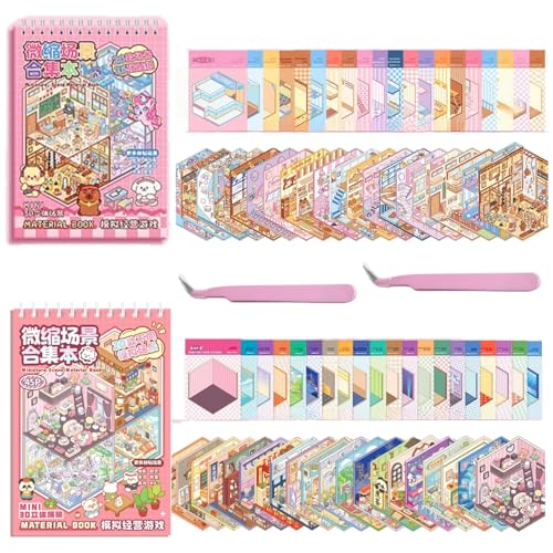 40 Sets DIY 3D Haus Aufkleber,3D DIY Stickers Scenes Books mit Pinzette Buch Erstellen Sie Eigenes Cartoon Mini-Home Der Ocean World Cinema Park für Erwachsene Um Stress Lindern Und Zeit Verbringen 40 Sets DIY 3D Haus Aufkleber,3D DIY Stickers Scenes Books mit Pinzette Buch Erstellen Sie Eigenes Cartoon Mini-Home Der Ocean World Cinema Park für Erwachsene Um Stress Lindern Und Zeit Verbringen von kaensc