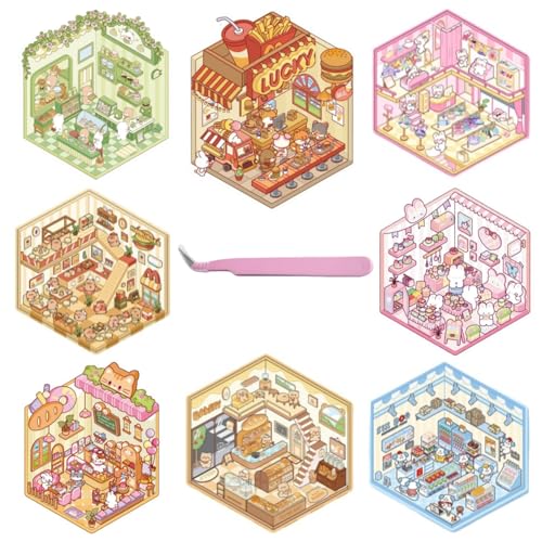 8 Stücke 3D-Aufkleber-Szenen,DIY House Stickers,Lustige 3D-Aufkleber-Szenen,Um Lhre Eigenen Scenes Bauen Zimmer Kleidung Vergnügungspark Behandlung Erwachsene Stress Zu lindern und Zeit Verbringen 8 Stücke 3D-Aufkleber-Szenen,DIY House Stickers,Lustige 3D-Aufkleber-Szenen,Um Lhre Eigenen Scenes Bauen Zimmer Kleidung Vergnügungspark Behandlung Erwachsene Stress Zu lindern und Zeit Verbringen von kaensc