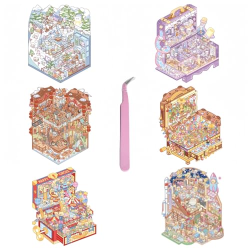kaensc 6 Sätze Von DIY 3D-Szenen-Aufklebern,Cartoon-Scenes-Aufklebern,Erstellen Sie Lhr Eigenes Mini-Laden-Vergnügungspark-Szenen-Aufkleber Behandlung Erwachsene Stress zu lindern Und Zeit Verbringen kaensc 6 Sätze Von DIY 3D-Szenen-Aufklebern,Cartoon-Scenes-Aufklebern,Erstellen Sie Lhr Eigenes Mini-Laden-Vergnügungspark-Szenen-Aufkleber Behandlung Erwachsene Stress zu lindern Und Zeit Verbringen von kaensc