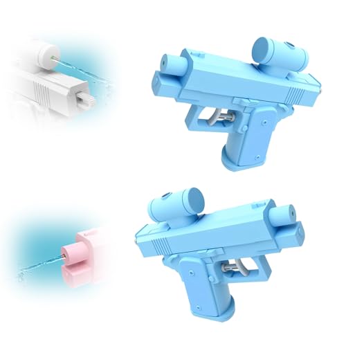 Prank Water Gun, 2025 Neu Zwanghafte Zweiwege Wasserpistole Umgekehrte Wasserpistolen Sprühen Von Vorne Und Hinten, Lustige Wasserpistole für Erwachsene und Kinder (2, Blau) von kailisi