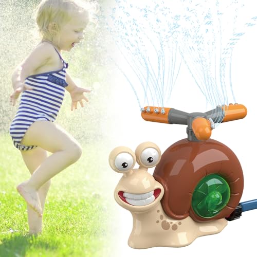Wassersprinkler Kinder, 2025 Neu Wasserspielzeug Kinder Outdoor Sprinkler Spiele, Wasser Sprinkler Baseball Gartenspielzeug Rasensprenger für Rasen Garten Pool-Party (Braun,Ohne Baseballspielzeug) von kailisi