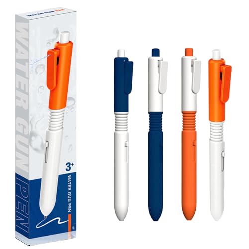 4 Stück Spritzstifte,Wasserkampf Spiel,Lustige Streicherwechselstift Mit WassersprayWitziger Wassersprühstift,2-In-1 Wasserspeiender Beschreibbarer Stifte,Wasser Sprühen Für Pool Garten von kaiop
