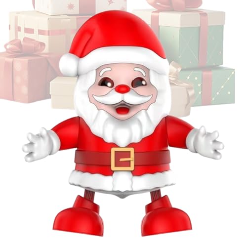 kaiop Singendes Musik Spielzeug | 20 cm Weihnachtliche Elektrische Singende Puppe | Beleuchtete Festliche Spielfigur Für Feste | Für Familie Kinder Mädchen Haus Party Fest von kaiop