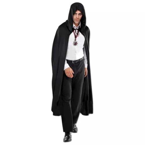 kaiser24 Herren Vampir Umhang Dracula Halloween (Umhang mit Kapuze) von kaiser24