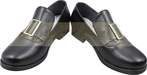 EKaishG Cosplay Stiefel Stiefel Schuhe Schuh compatible with Black Butler Ciel Phantomhive Single black von kaishcos