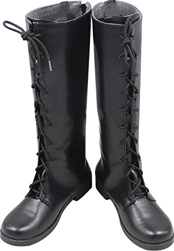 EKaishG Cosplay Stiefel Stiefel Schuhe Schuh compatible with Black Butler Ciel Phantomhive long black von kaishcos