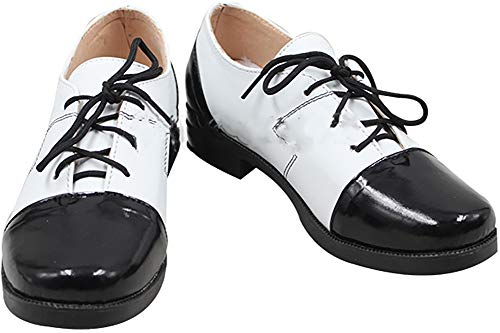 EKaishG Cosplay Stiefel Stiefel Schuhe Schuh compatible with Black Butler Ciel Phantomhive white black von kaishcos