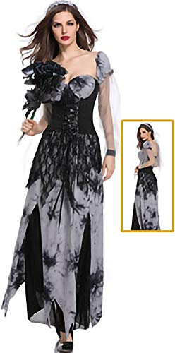 kaishcos Halloween Party Kostüm for Women – Vampire Witch, Zombie Ghost Bride, Masquerade Dress black gray kaishcos Halloween Party Kostüm for Women – Vampire Witch, Zombie Ghost Bride, Masquerade Dress black gray von kaishcos
