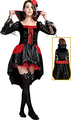 kaishcos Halloween Party Kostüm for Women – Vampire Witch, Zombie Ghost Bride, Masquerade Dress black red 002 kaishcos Halloween Party Kostüm for Women – Vampire Witch, Zombie Ghost Bride, Masquerade Dress black red 002 von kaishcos