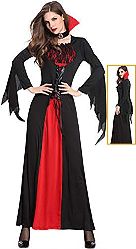 kaishcos Halloween Party Kostüm for Women – Vampire Witch, Zombie Ghost Bride, Masquerade Dress black red 004 kaishcos Halloween Party Kostüm for Women – Vampire Witch, Zombie Ghost Bride, Masquerade Dress black red 004 von kaishcos