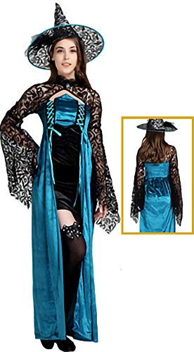 kaishcos Halloween Party Kostüm for Women – Vampire Witch, Zombie Ghost Bride, Masquerade Dress blue kaishcos Halloween Party Kostüm for Women – Vampire Witch, Zombie Ghost Bride, Masquerade Dress blue von kaishcos