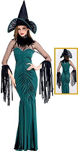 kaishcos Halloween Party Kostüm for Women – Vampire Witch, Zombie Ghost Bride, Masquerade Dress green 001 kaishcos Halloween Party Kostüm for Women – Vampire Witch, Zombie Ghost Bride, Masquerade Dress green 001 von kaishcos