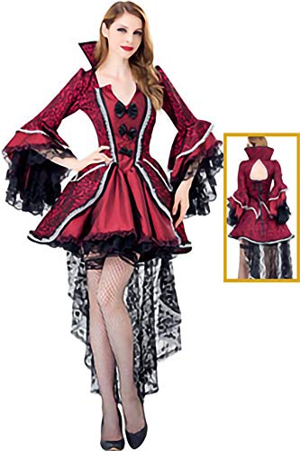 kaishcos Halloween Party Kostüm for Women – Vampire Witch, Zombie Ghost Bride, Masquerade Dress red 001 kaishcos Halloween Party Kostüm for Women – Vampire Witch, Zombie Ghost Bride, Masquerade Dress red 001 von kaishcos