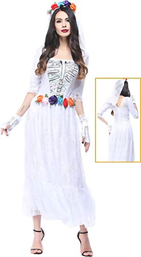 kaishcos Halloween Party Kostüm for Women – Vampire Witch, Zombie Ghost Bride, Masquerade Dress white kaishcos Halloween Party Kostüm for Women – Vampire Witch, Zombie Ghost Bride, Masquerade Dress white von kaishcos