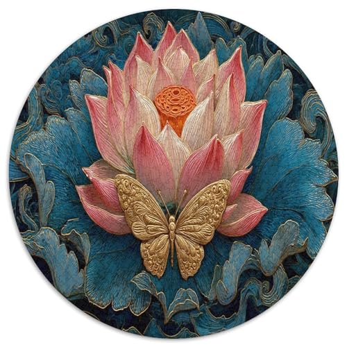 1000pcs (67.5x67.5cm) Puzzles,für Erwachsene Und Teenager Blühender Lotus, rosa Blütenblätter, Schmetterling, von kaiyun