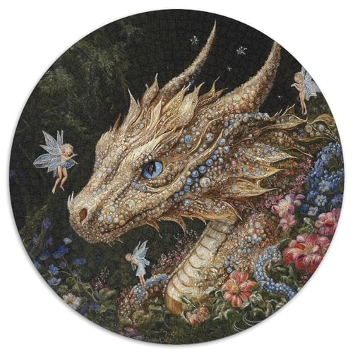 1000pcs (67.5x67.5cm) Puzzles,für Erwachsene Und Teenager Drache Inlaid with Gems,Kleine Fee von kaiyun