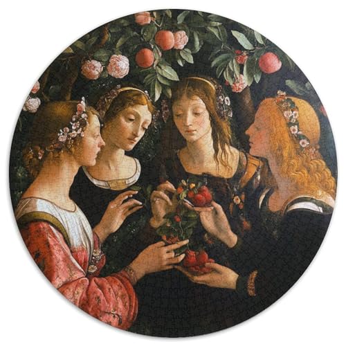 1000pcs (67.5x67.5cm) Puzzles,für Erwachsene Und Teenager Italienische Malerei,Figuren mit Früchten und Blumen von kaiyun