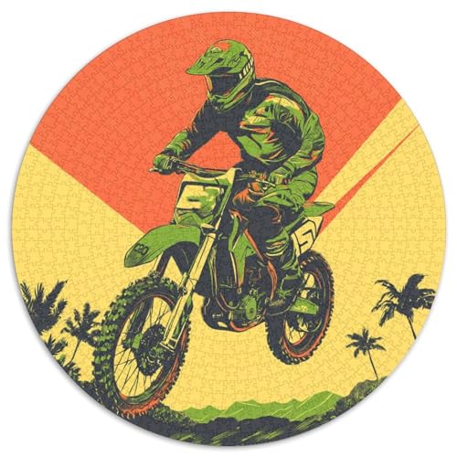 1000pcs (67.5x67.5cm) Puzzles,für Erwachsene Und Teenager MotoKreuze-Fahrer,Sonnenuntergangt von kaiyun