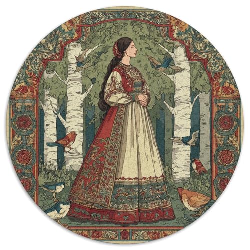 1000pcs (67.5x67.5cm) Puzzles,für Erwachsene Und Teenager Prinzessin im Wald,Illustration des 20. Jahrhunderts von kaiyun