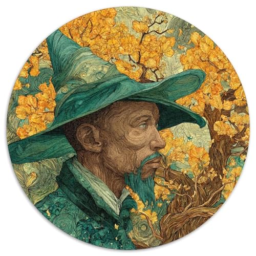 1000pcs (67.5x67.5cm) Puzzles,für Erwachsene Und Teenager Schwarzer Zauberer, uralter Baum mit goldenen Blättern, von kaiyun