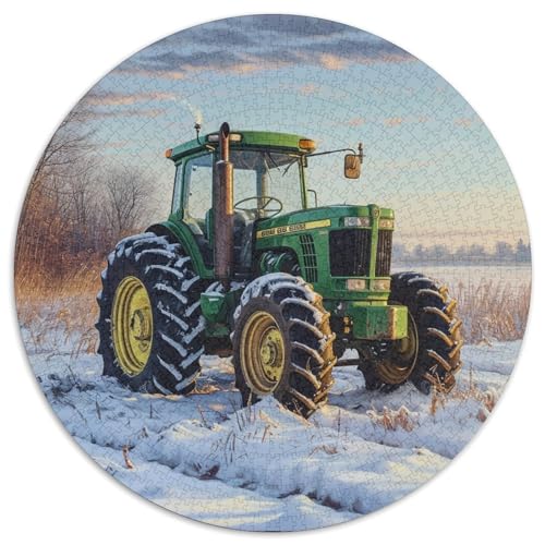 1000pcs (67.5x67.5cm) Puzzles,für Erwachsene Und Teenager Traktor,Winterlandschaft von kaiyun
