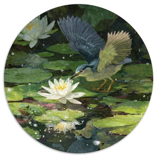 1000pcs (67.5x67.5cm) Puzzles,für Erwachsene Und Teenager Vogel, Seerose, Kleiner Frosch, von kaiyun