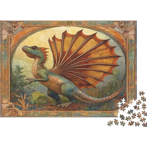 1000pcs (75x50cm) Puzzles,für Erwachsene Und Teenager Dimetrodon,Jugendstil von kaiyun