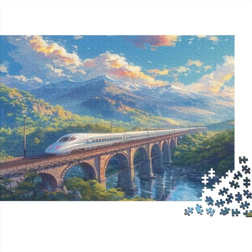 1000pcs (75x50cm) Puzzles,für Erwachsene Und Teenager Hoch Speed Rail,Berg von kaiyun